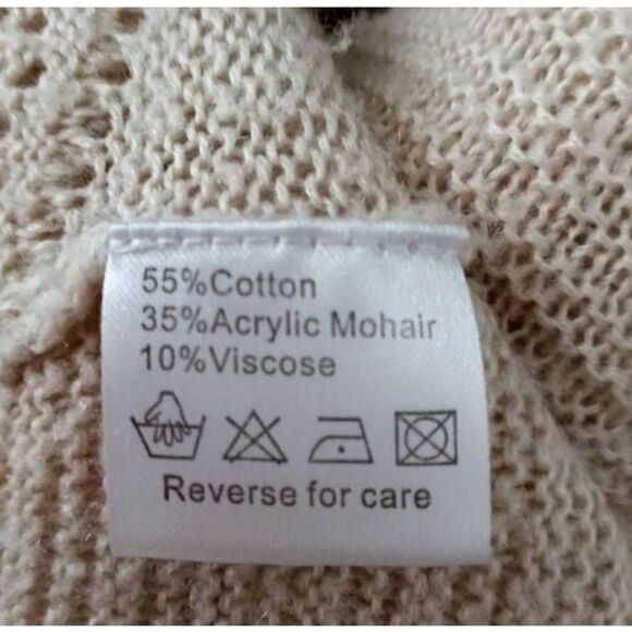 BELLDINI CREAM CARDIGAN SZ.S EUC. - Picture 5 of 6